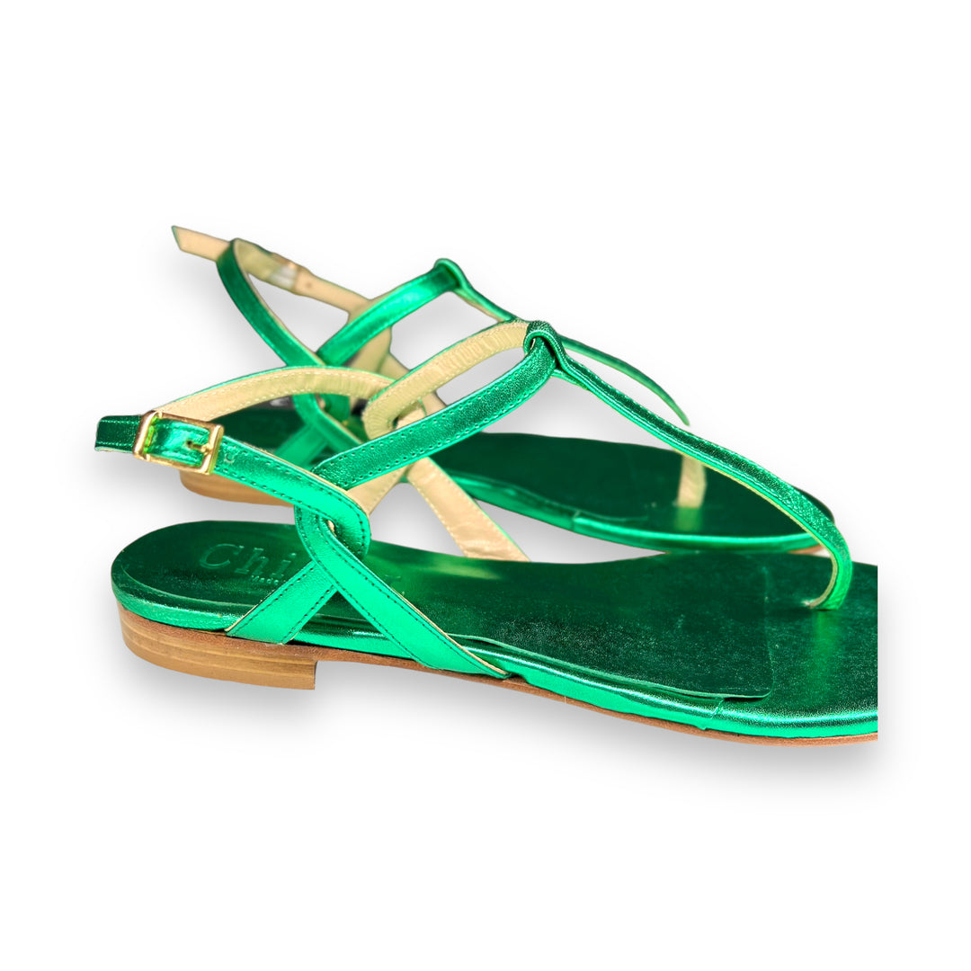 Green Laminated PT Flip-Flops