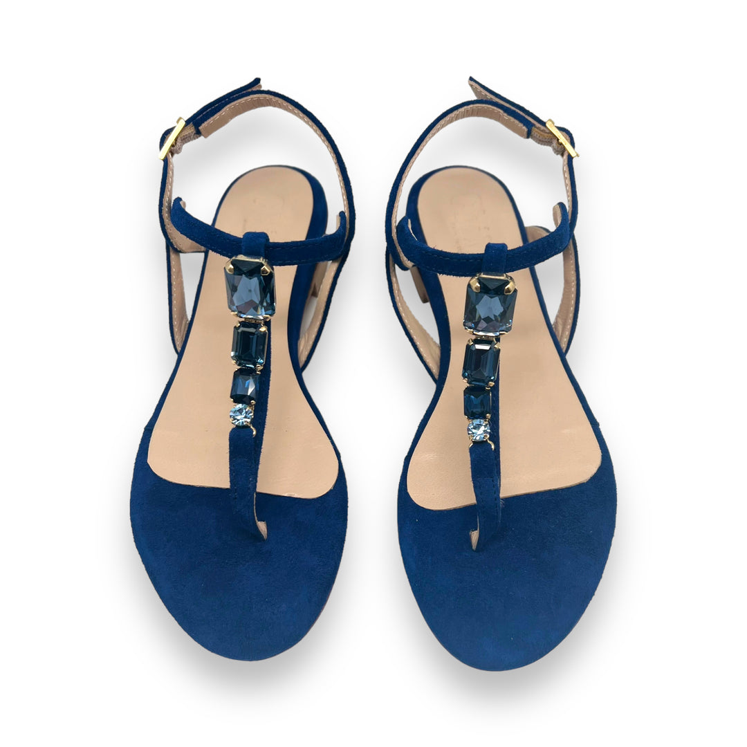 Crystal New Indigo flip flops