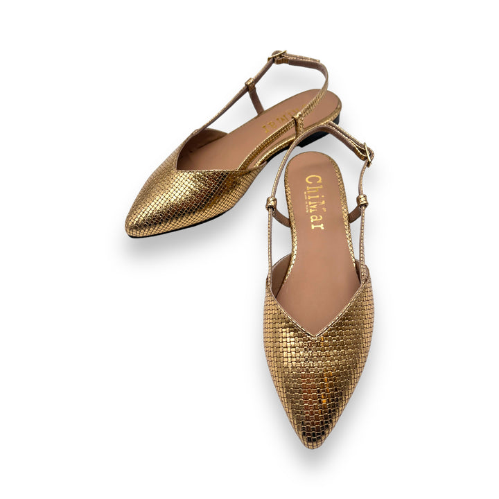 ChiMar Bronze Print Slingback