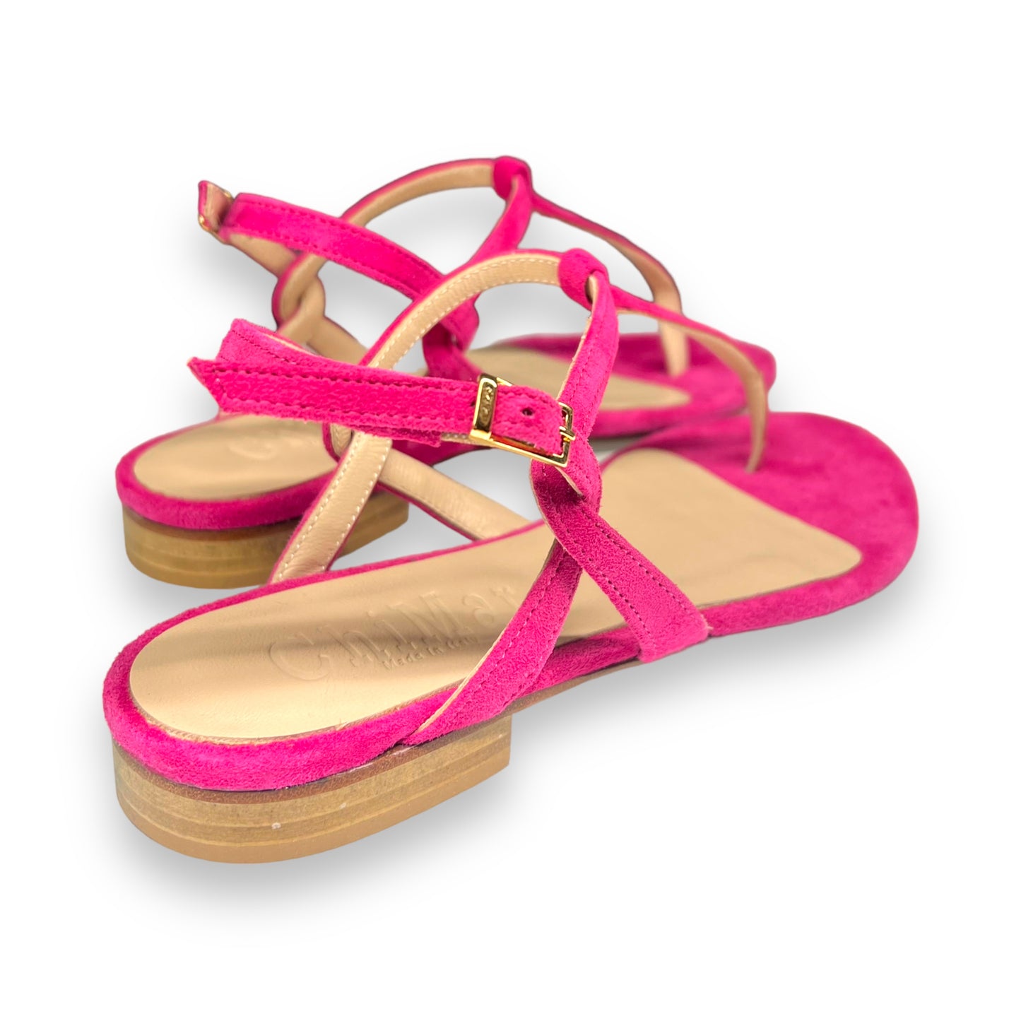 PT Fuchsia flip flops