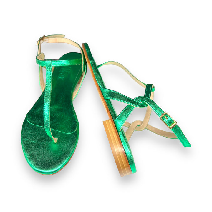 Green Laminated PT Flip-Flops