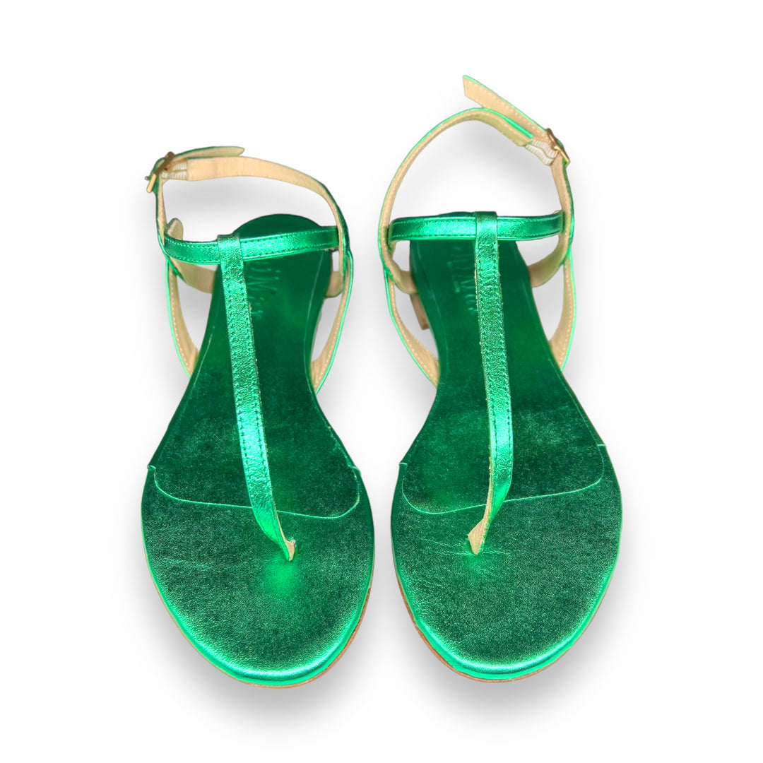 Green Laminated PT Flip-Flops