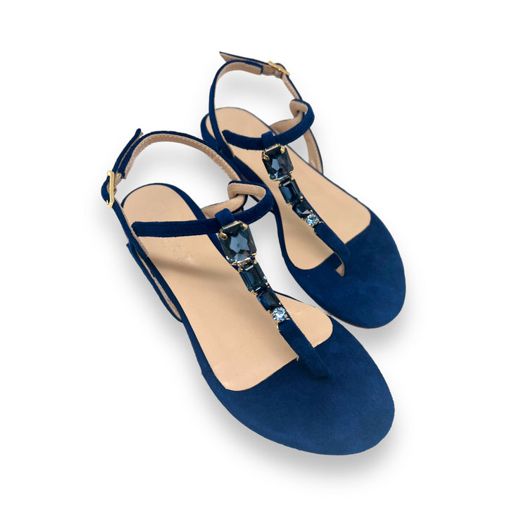 Crystal New Indigo flip flops