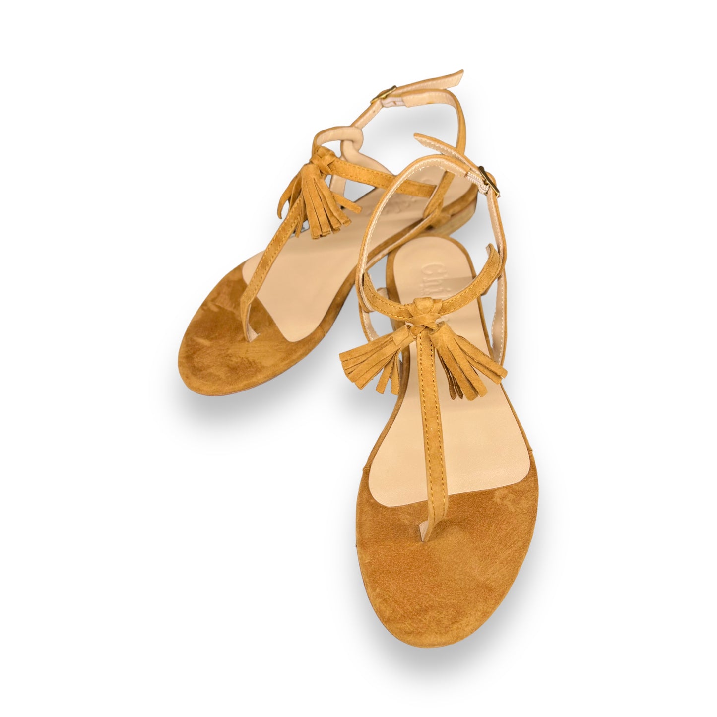 Nappine tan/turmeric flip flops