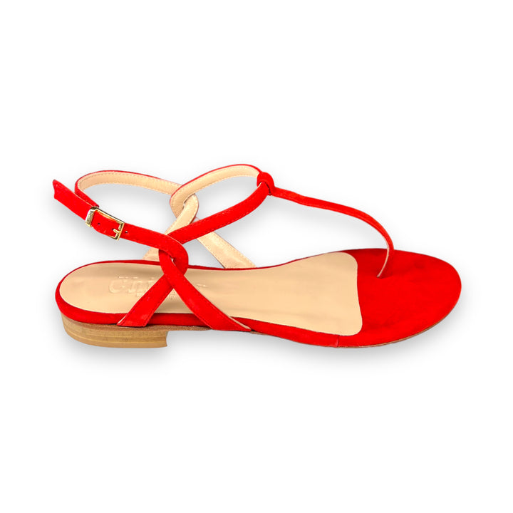 Red PT flip flops