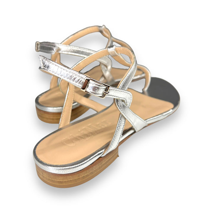 PT Silver Laminate Flip Flops