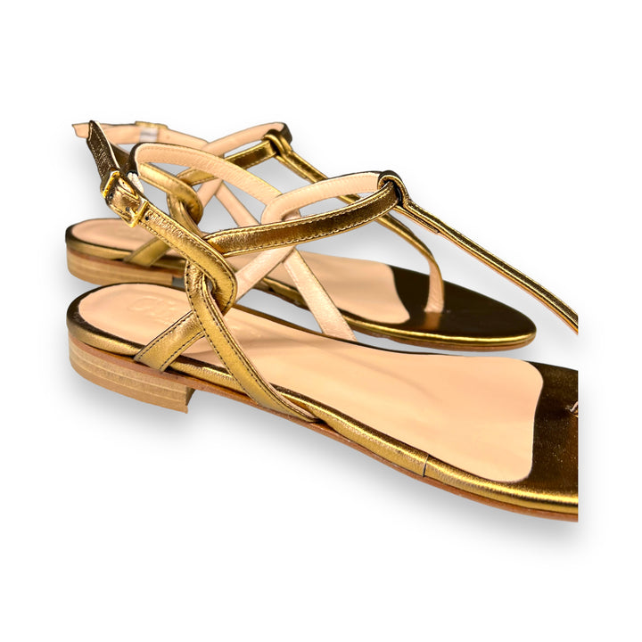 Bronze Laminated PT Flip-Flops