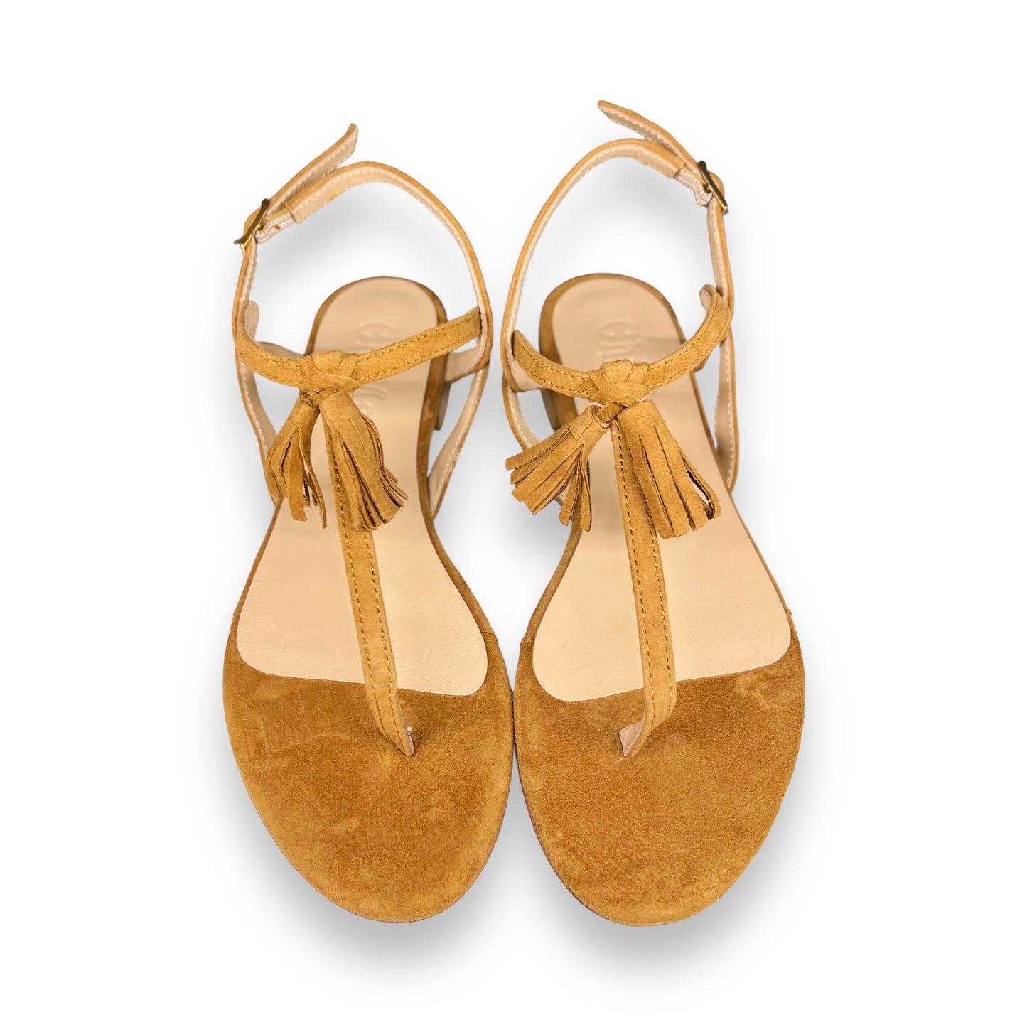 Nappine tan/turmeric flip flops