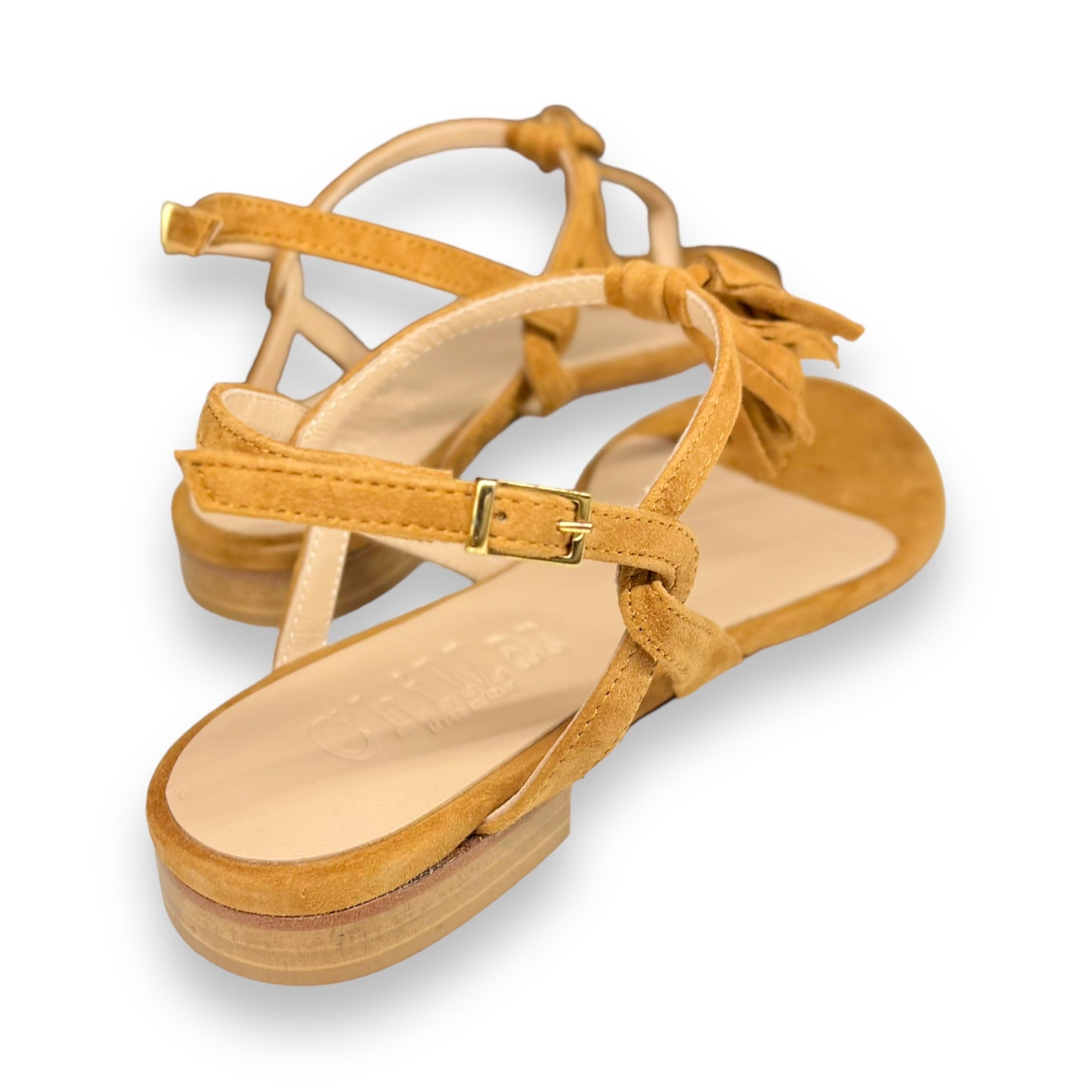 Nappine tan/turmeric flip flops