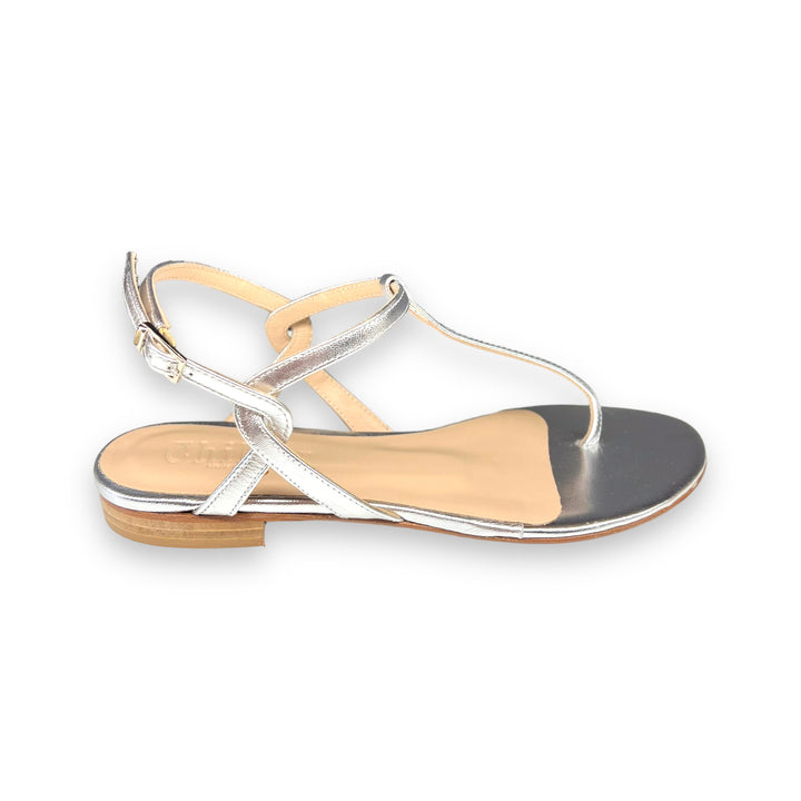 PT Silver Laminate Flip Flops