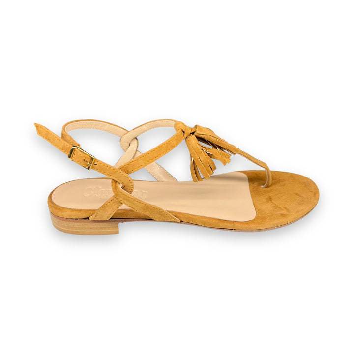 Nappine tan/turmeric flip flops