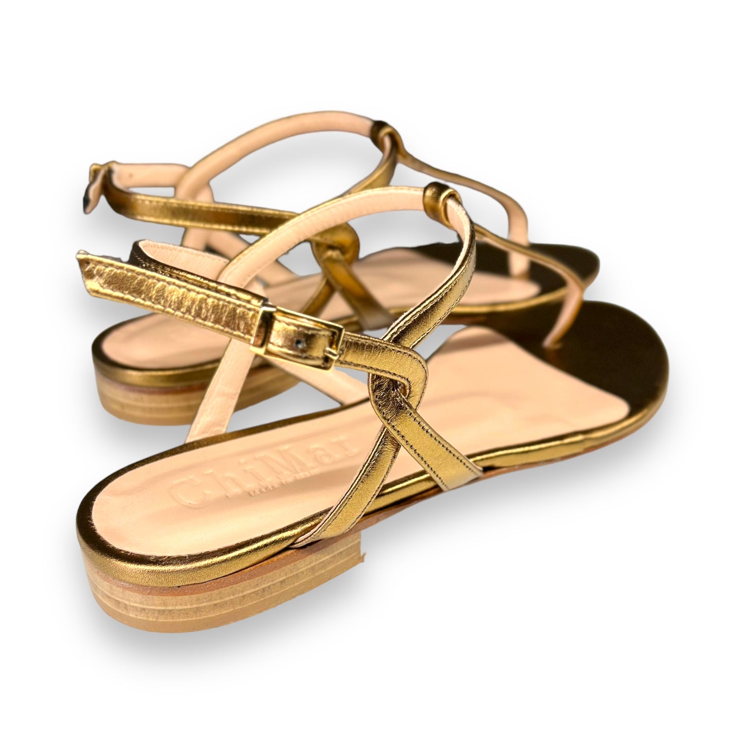 Bronze Laminated PT Flip-Flops