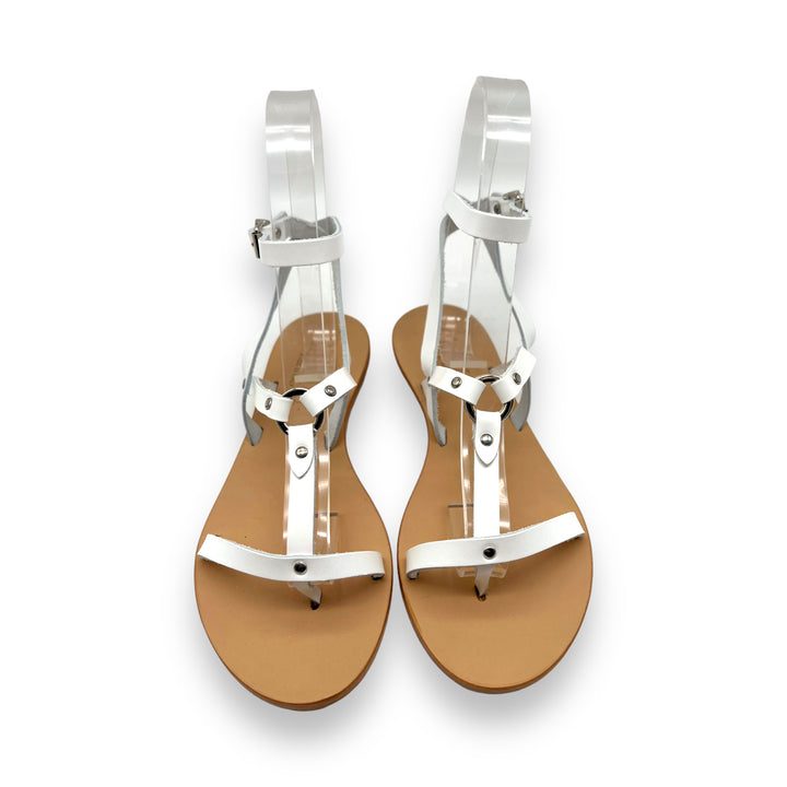 White/Silver Ring Sandal