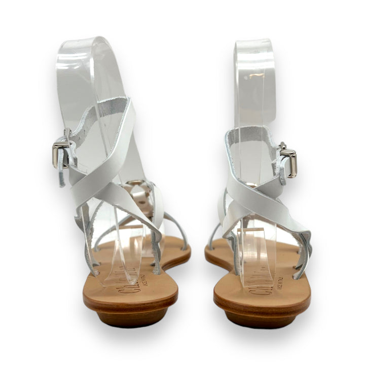 White/Silver Ring Sandal