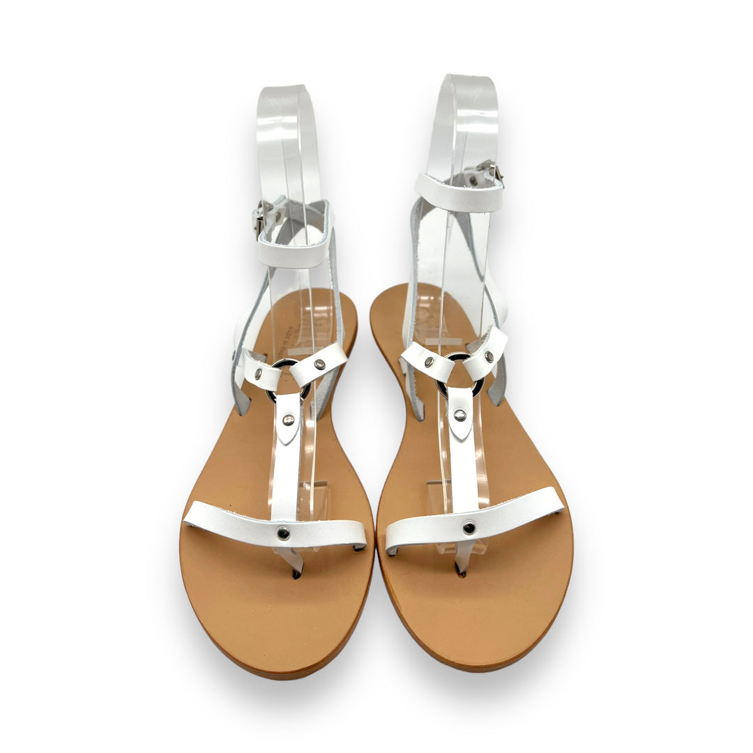 White/Silver Ring Sandal