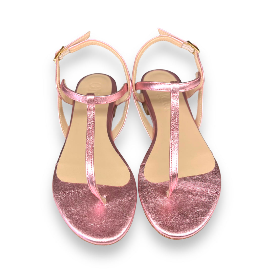 Pink Laminated PT Flip-Flops