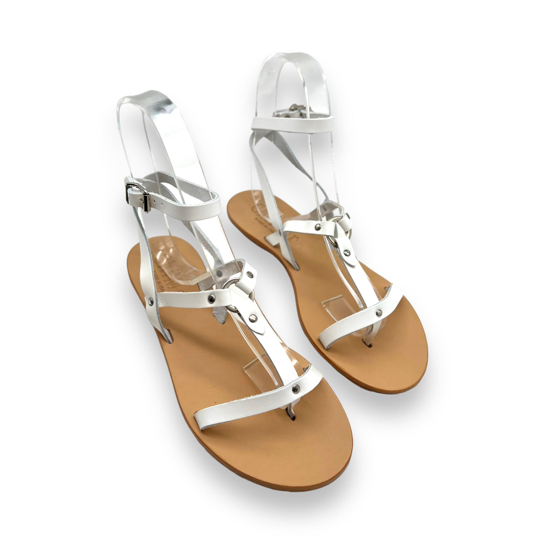 White/Silver Ring Sandal