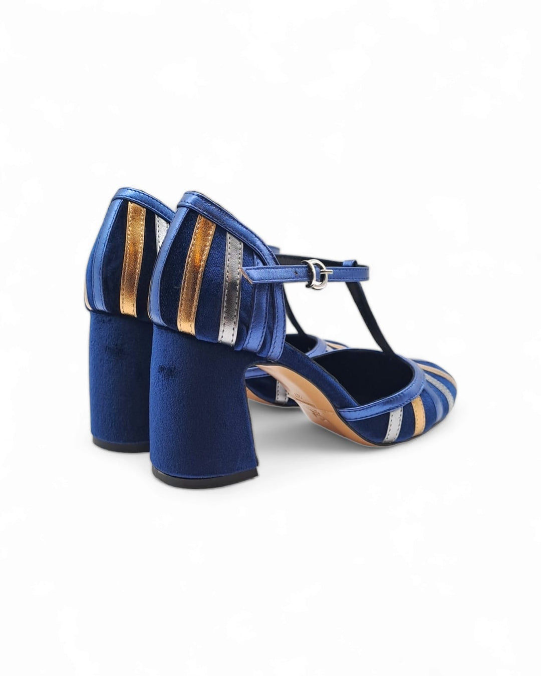 Tango Pump in Blue Velvet