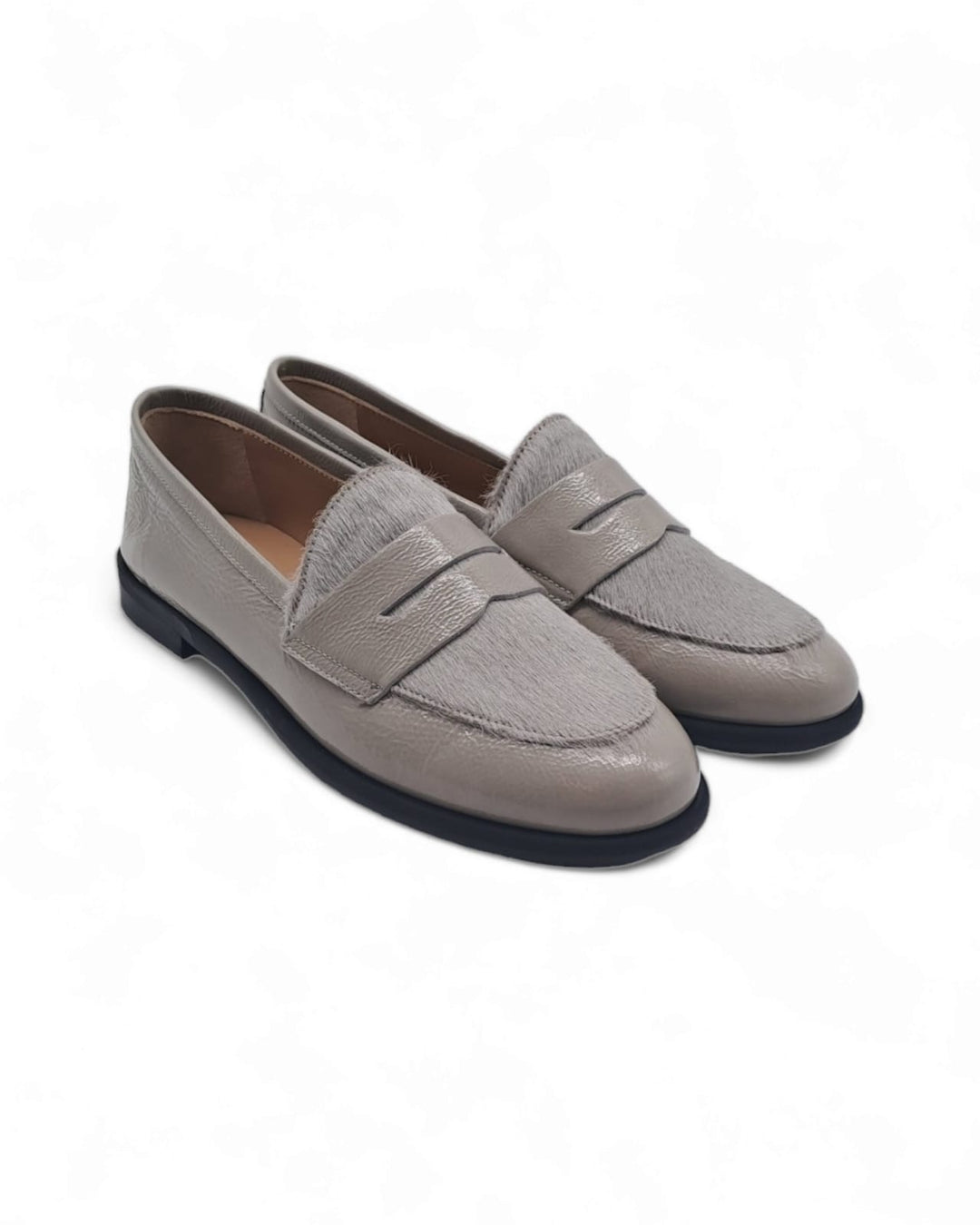 Manal Moccasin Patent Lite / Pony Gray