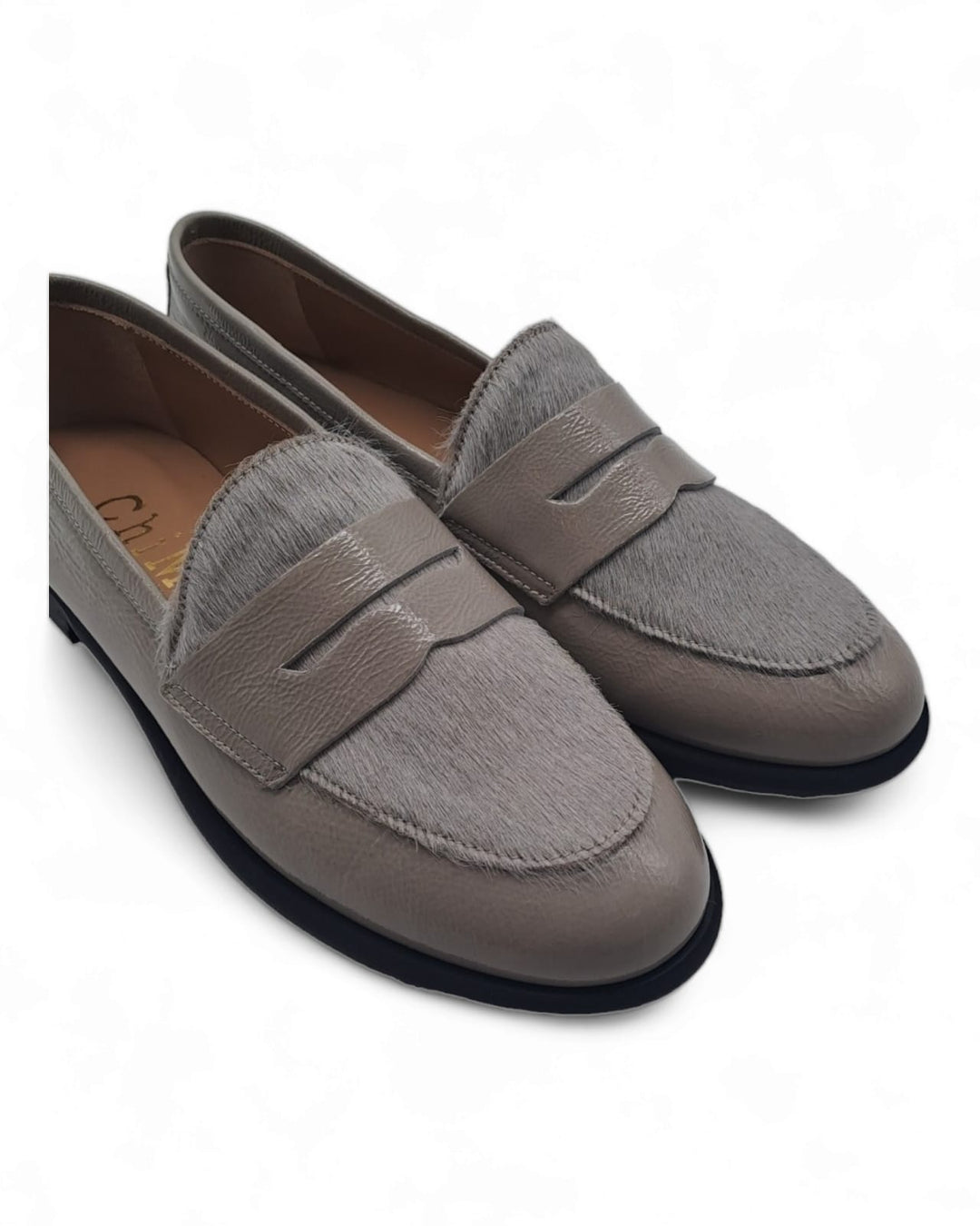 Manal Moccasin Patent Lite / Pony Gray