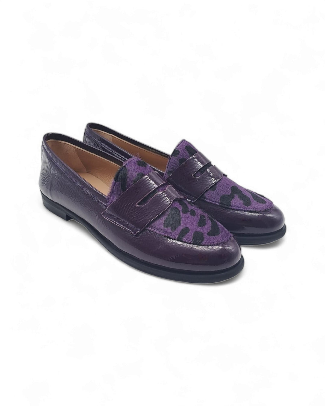 Manal Moccasin Purple Patent / Purple Tuft