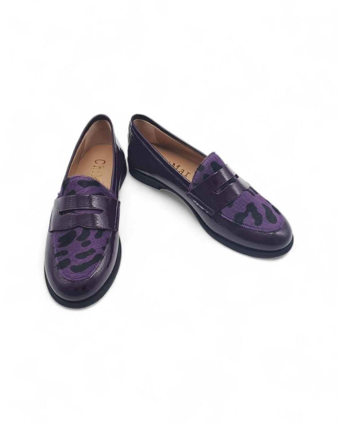 Manal Moccasin Purple Patent / Purple Tuft