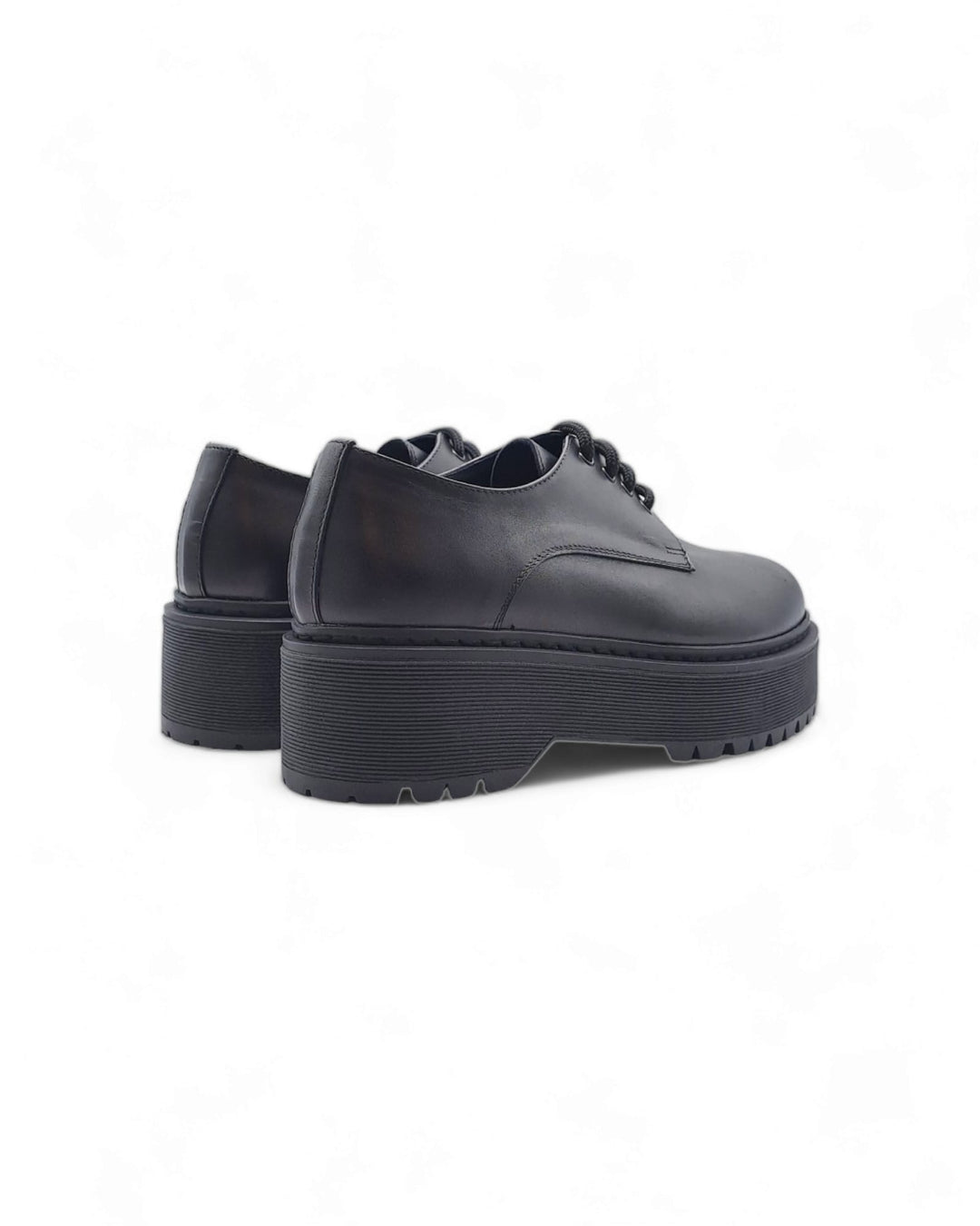 Lace-ups High Bottom Black Calfskin