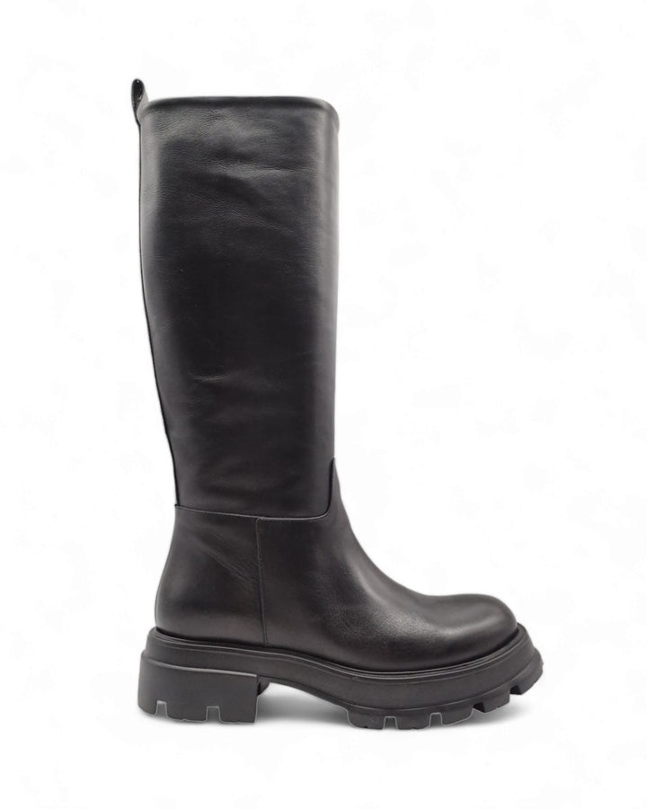 Stivali Combat Boots Vitello Nero