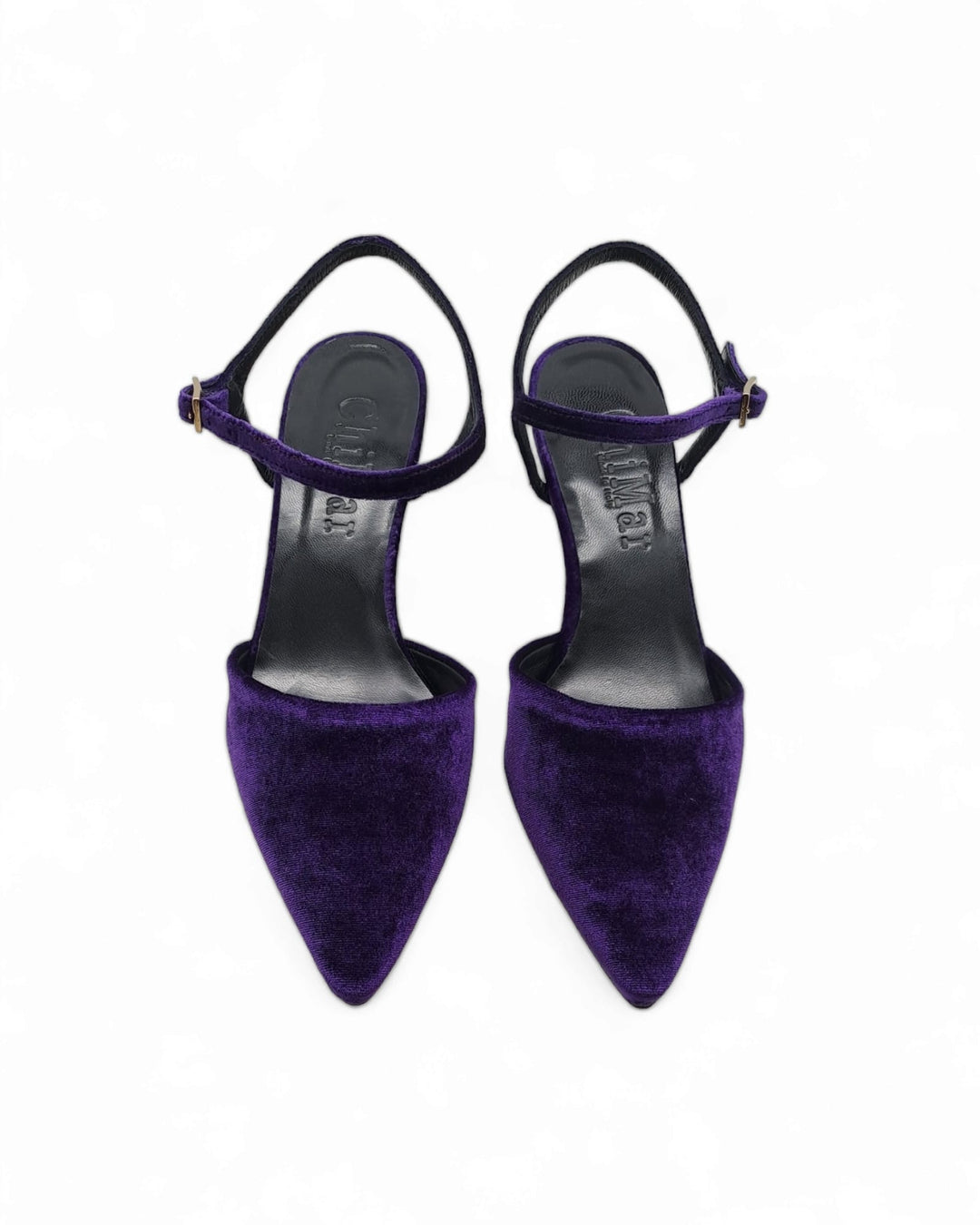 Slingback T5,5 velluto viola