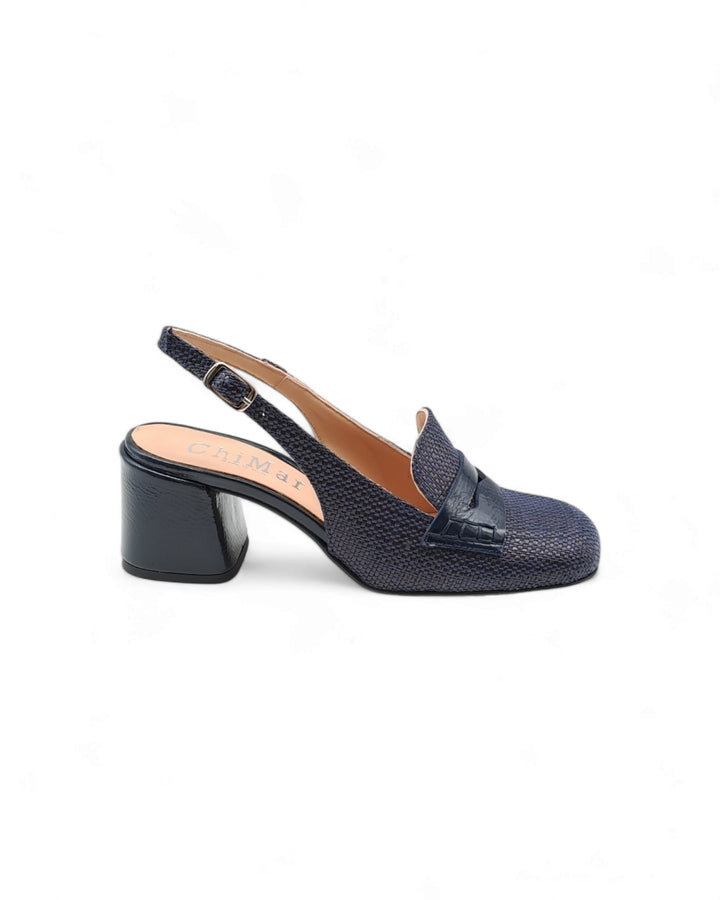 Slingback  Alessia Rafia Blu