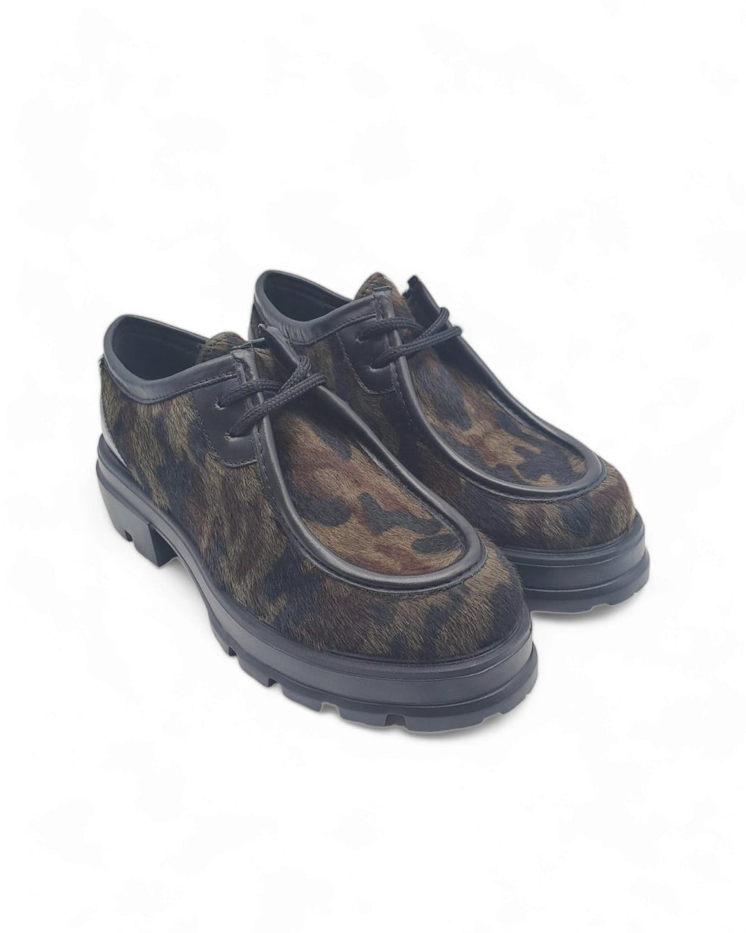 Stringate Cavallino Camouflage / Nero