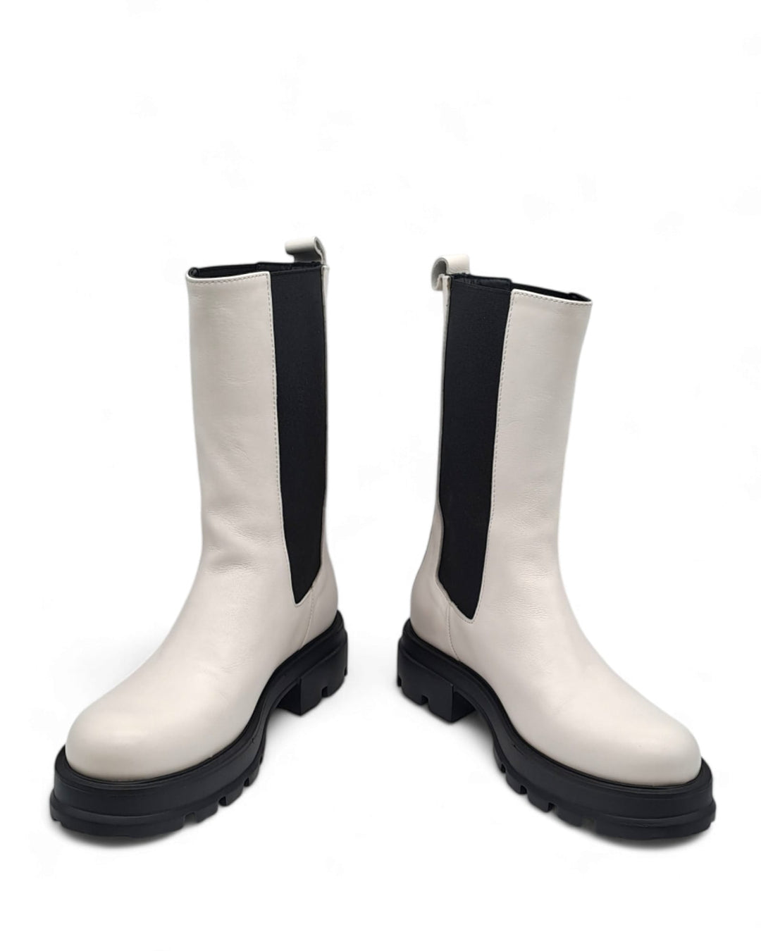 Combat Boots Vitello Milk