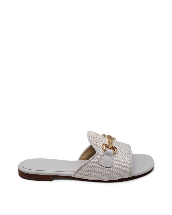 Marvella White Slipper