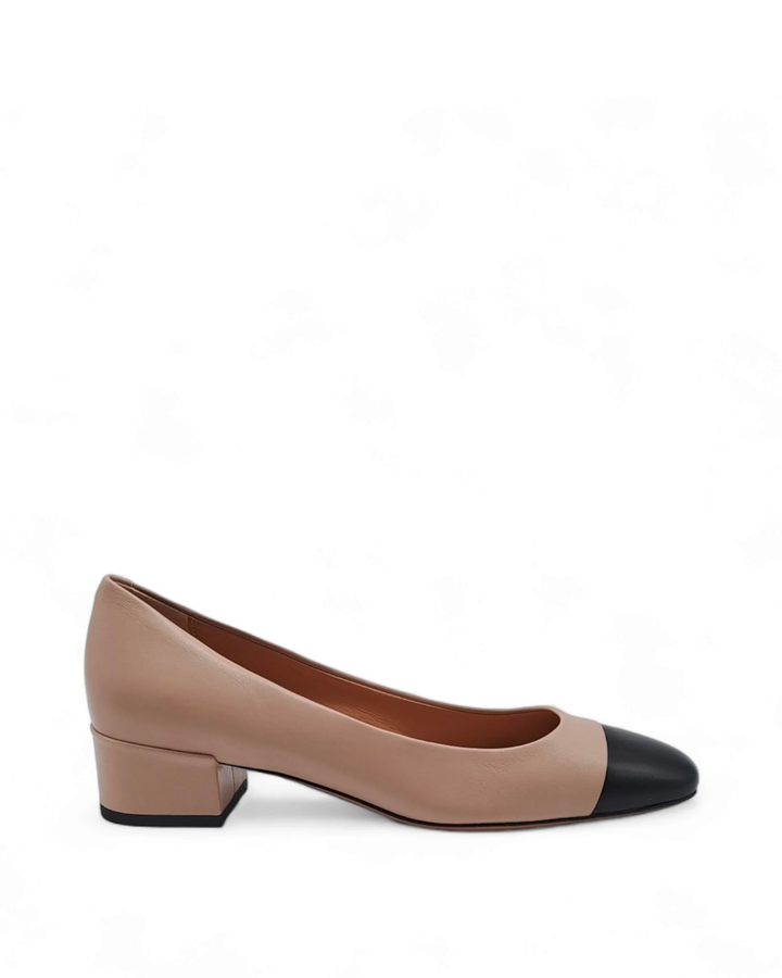 Ballerina Bicolor Nappa nero / Nappa Beige