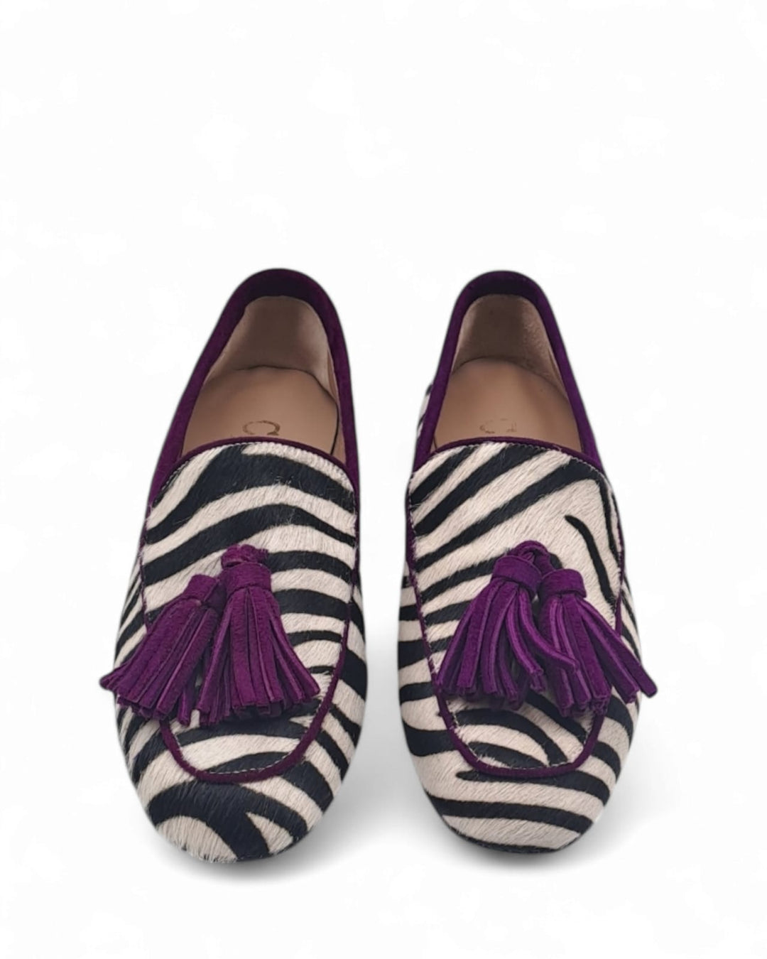 Mocassino Cavallino Zebra  / Viola