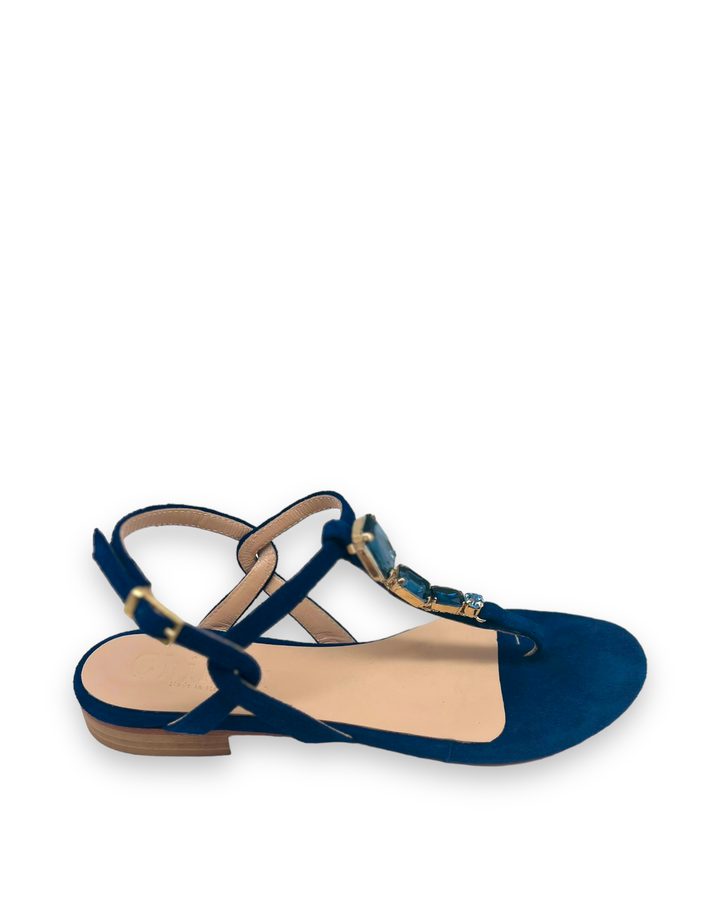 Crystal New Indigo flip flops