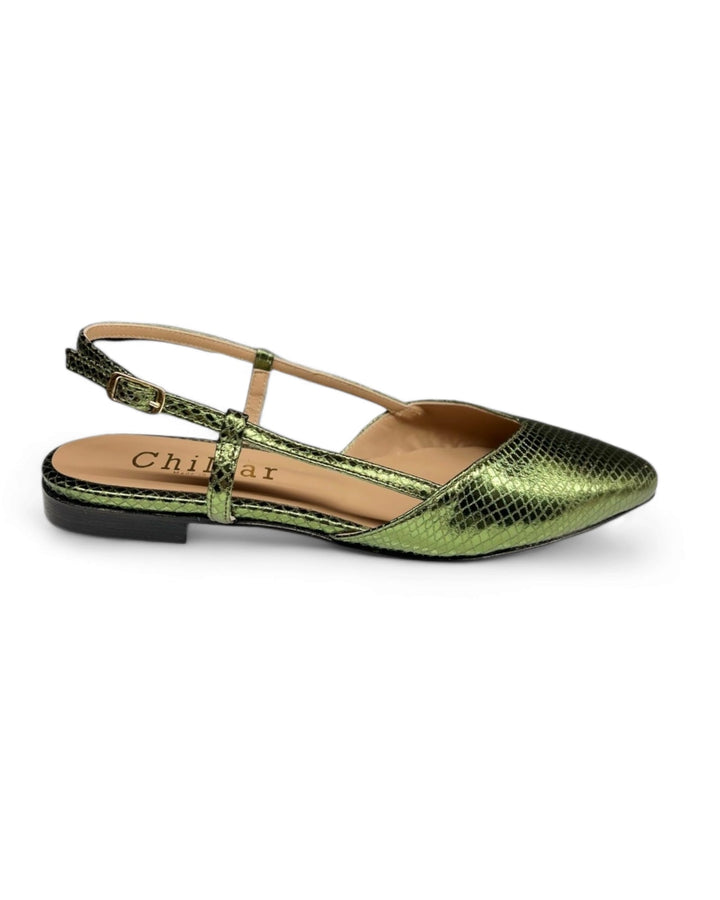 Slingback ChiMar Stampa/Verde