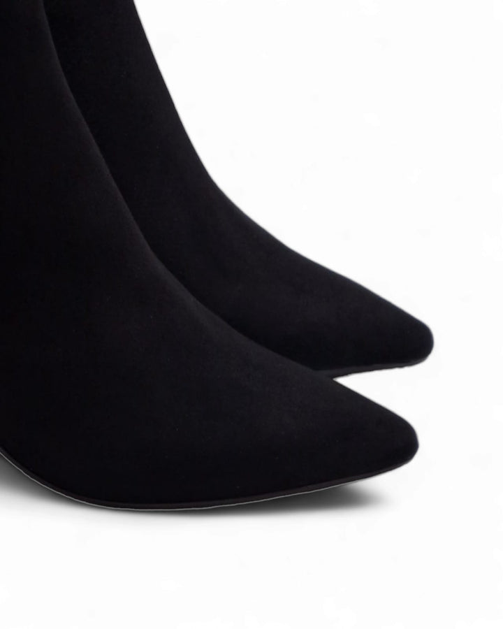 Ilenia Black Suede Ankle Boot