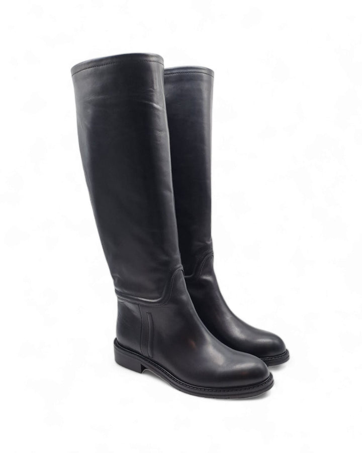 Black Nappa Riding Boots