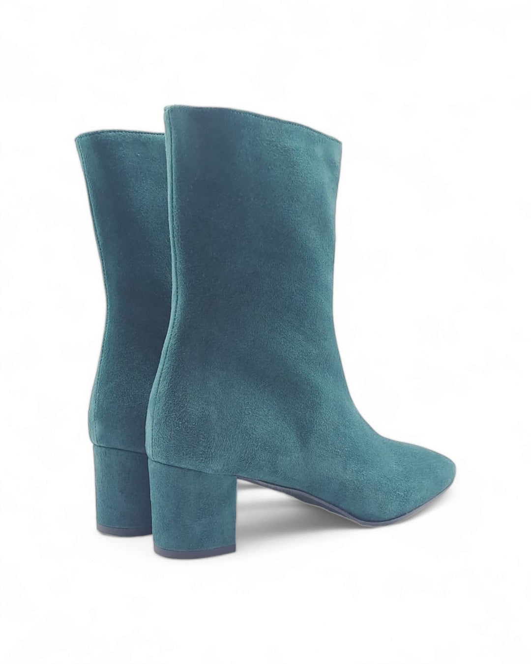 Silvana Ankle Boot in Green Suede