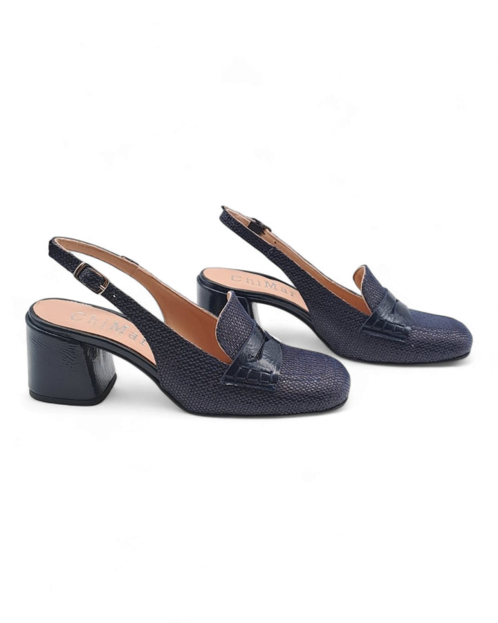 Slingback  Alessia Rafia Blu