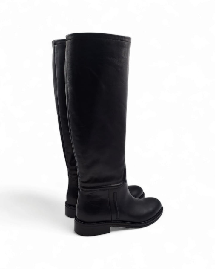 Black Nappa Riding Boots