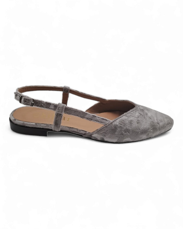 Slingback ChiMar Velvet  Grigio