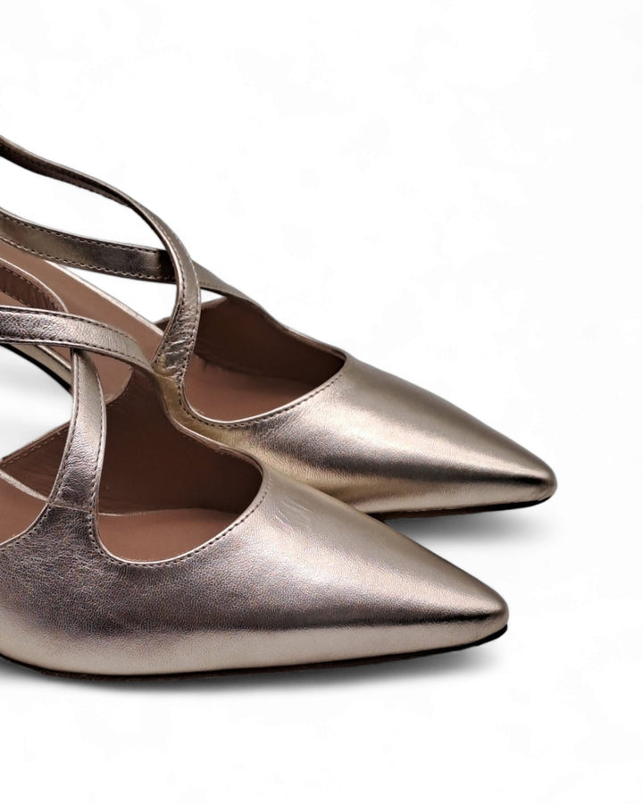 Slingback  Sophia  Laminato Platino