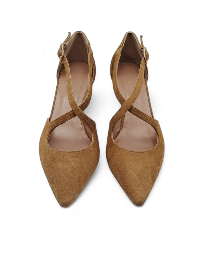 Slingback Sophia Saddle Suede