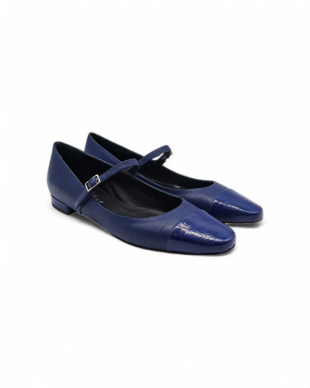 Bicolor Nappa Blue Ballerina