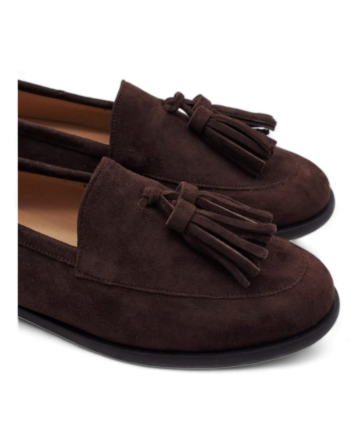 Manal Tassel Moccasin Suede TDM