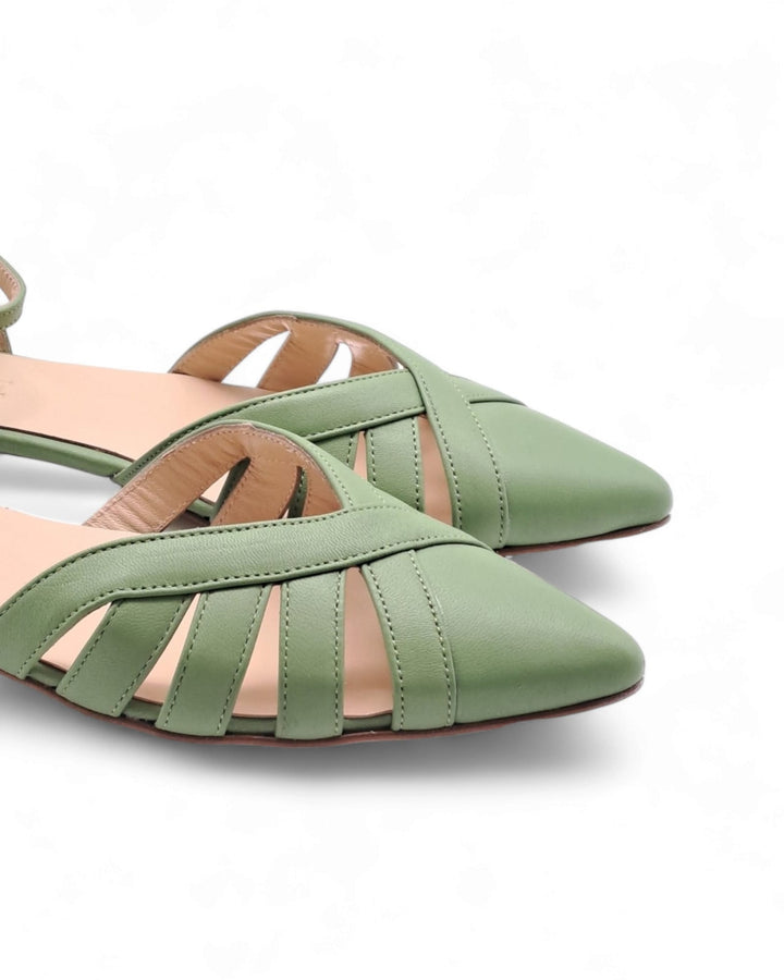 Santen Tassel Mint Slingback