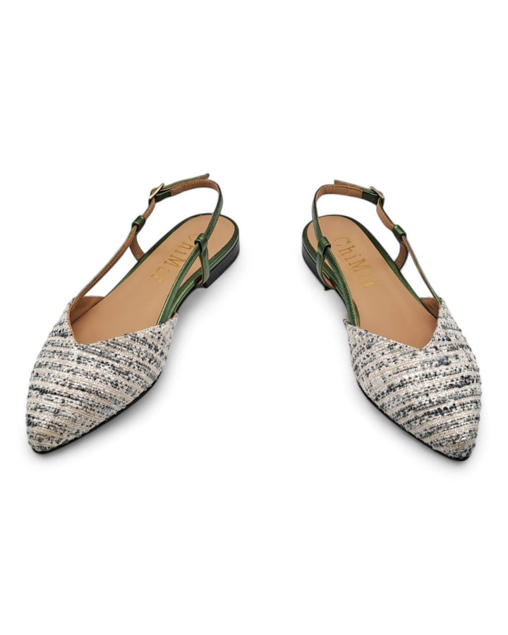 Slingback ChiMar Rafia  Verde