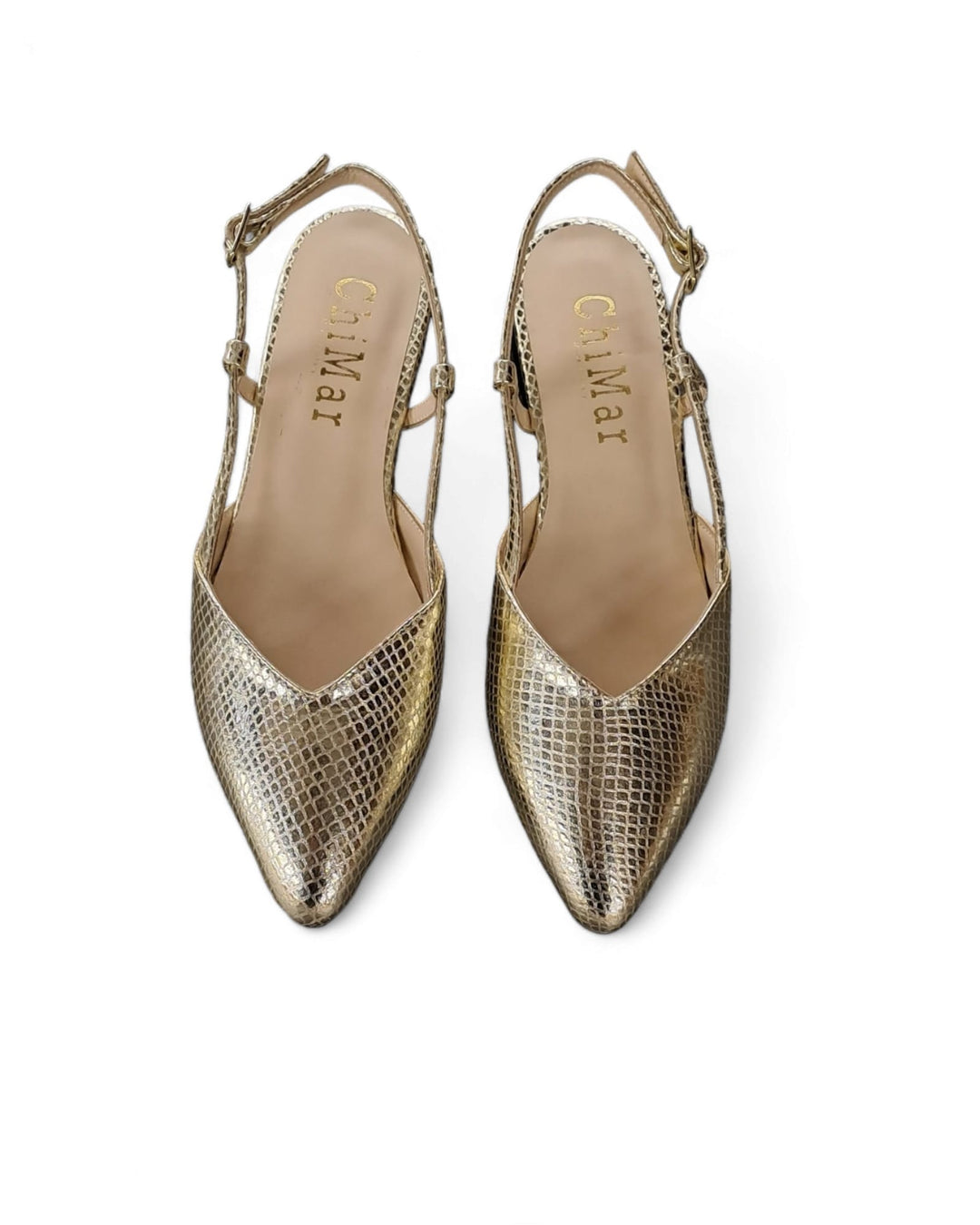 Slingback ChiMar Stampa/Platino